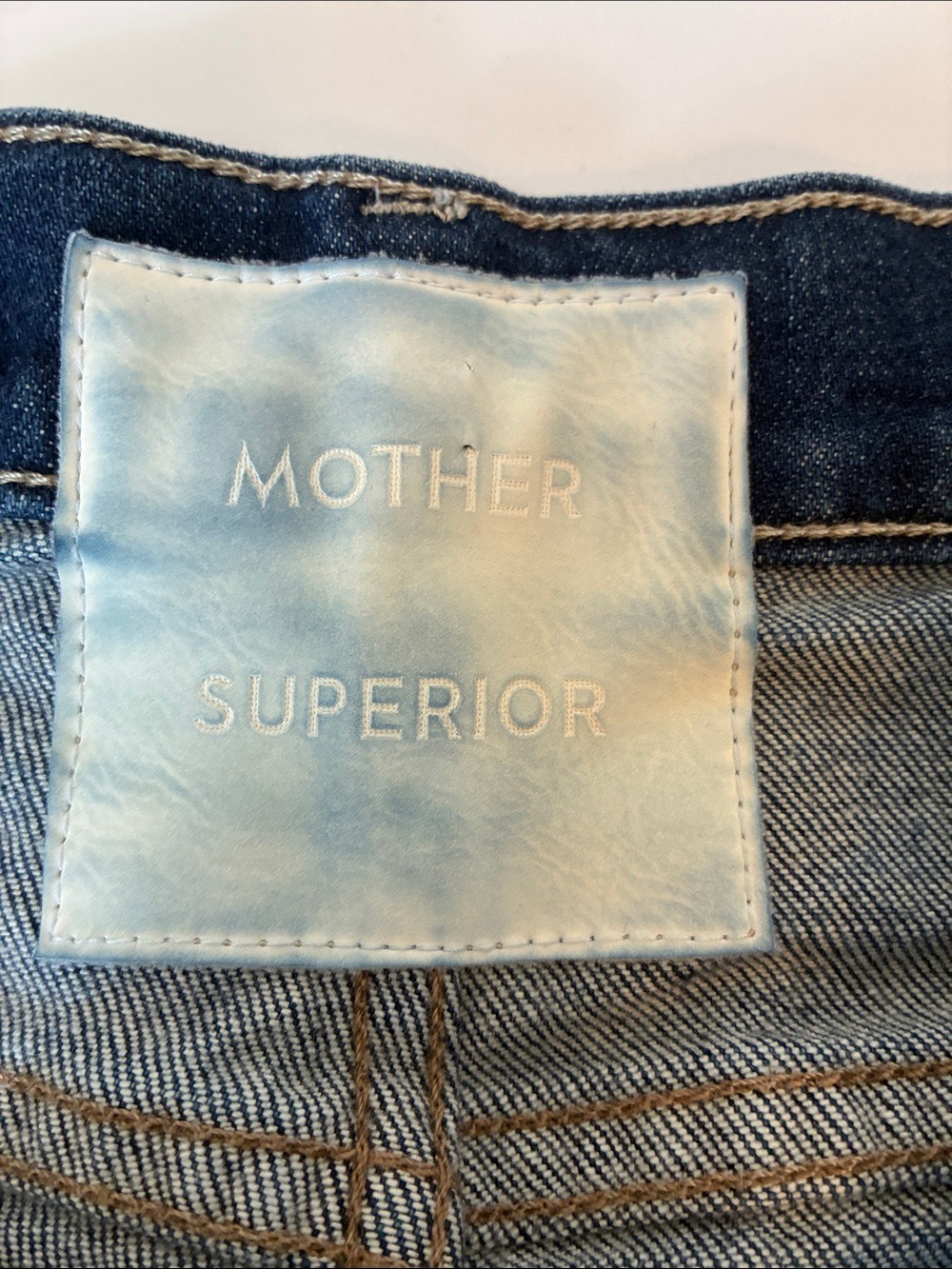 Mother Superior Hustler Roller Sneak Cuff Jeans Wide Leg High Rise Denim 33 - Picture 8 of 10